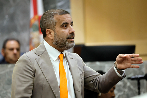 Attorney Mauricio Padilla in court